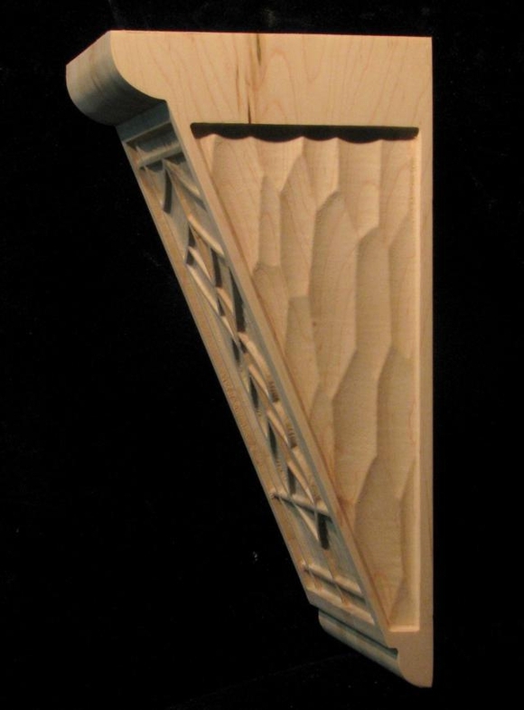 Carved Wood Corbel Craftsman 1
