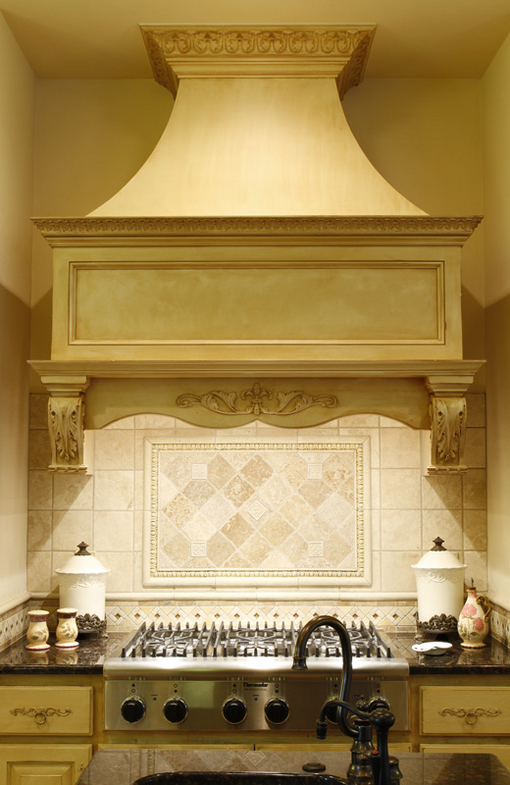 French Country Range Hood Rendering | Bars, Islands, Ceilings, Mantels