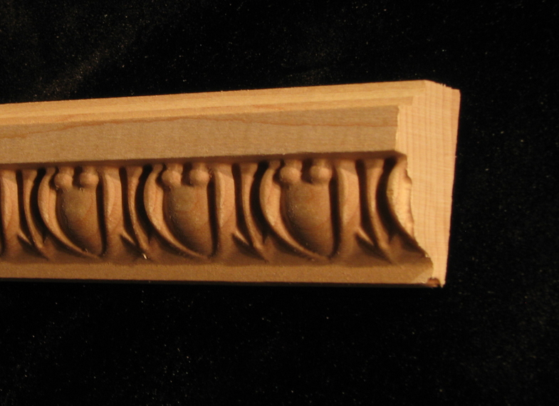 Decorative Wood Moulding Egg and Dart with Beading