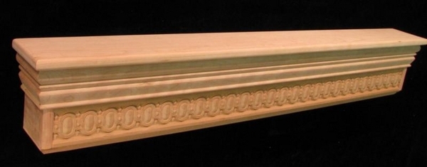 Mantel Shelf - Carved Egg & Dart Frieze