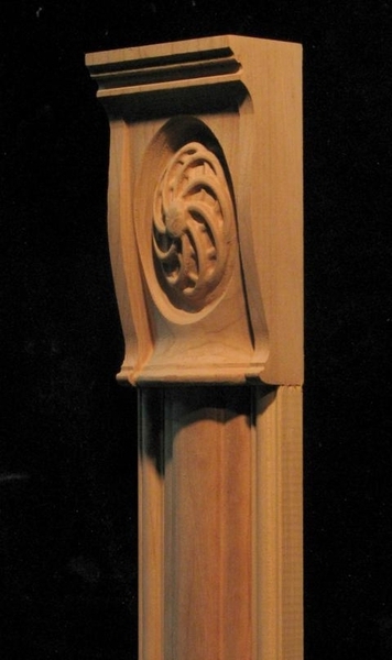 Column, Pilaster - Woven Rings Capital and Profiled base