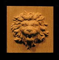 Plaque - Roaring Lion Head