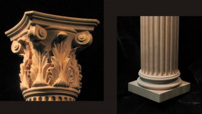 Full Round Column - Corinthian Column w Acanthus Capital