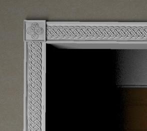 Carved Trim, Casing,#19 - Celtic Double Weave and Blocks