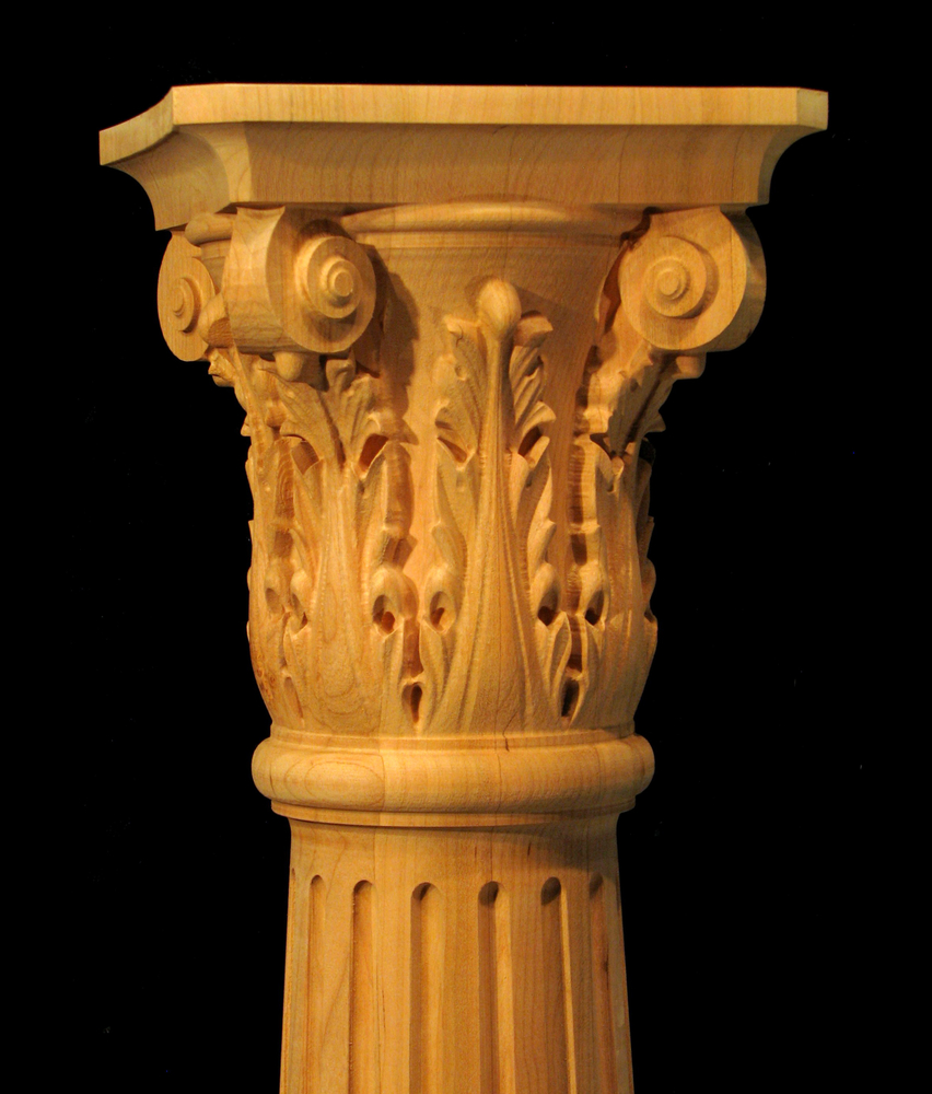 Carved Wood Columns, Capitals, and Pilasters Carved Columns