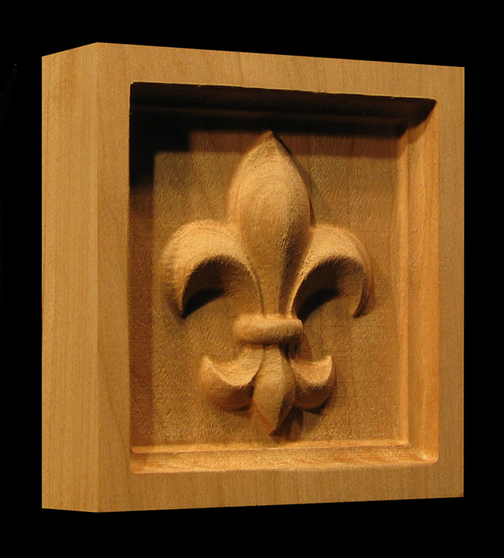 Corner Block - Fleur de Lis #1