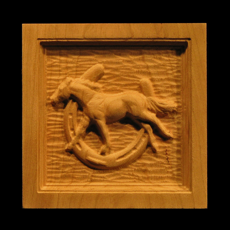 Corner Block - Horse and Horseshoe