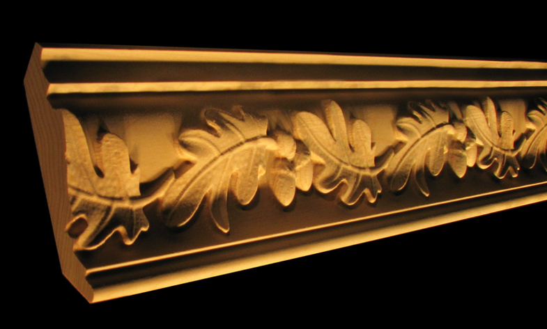 Crown Molding - Acorns and Oak Leaves