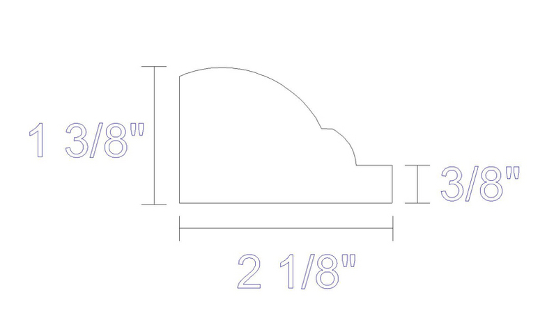 Moulding - Egg and Dart - Large 2.125