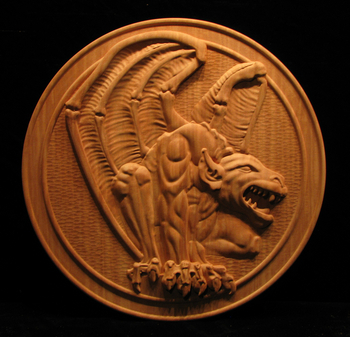 Gargoyle Panel | Whimsical Art, Medallions, and Client Projects
