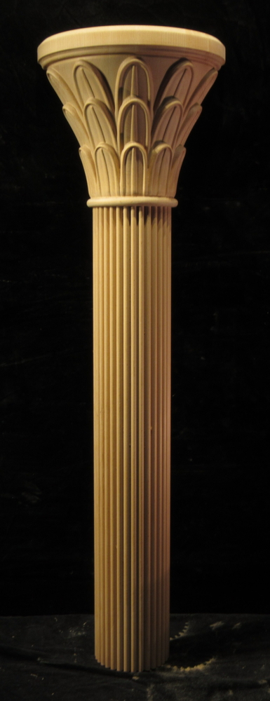 Palm Capital and Reeded Column | Columns, Posts,  and Legs