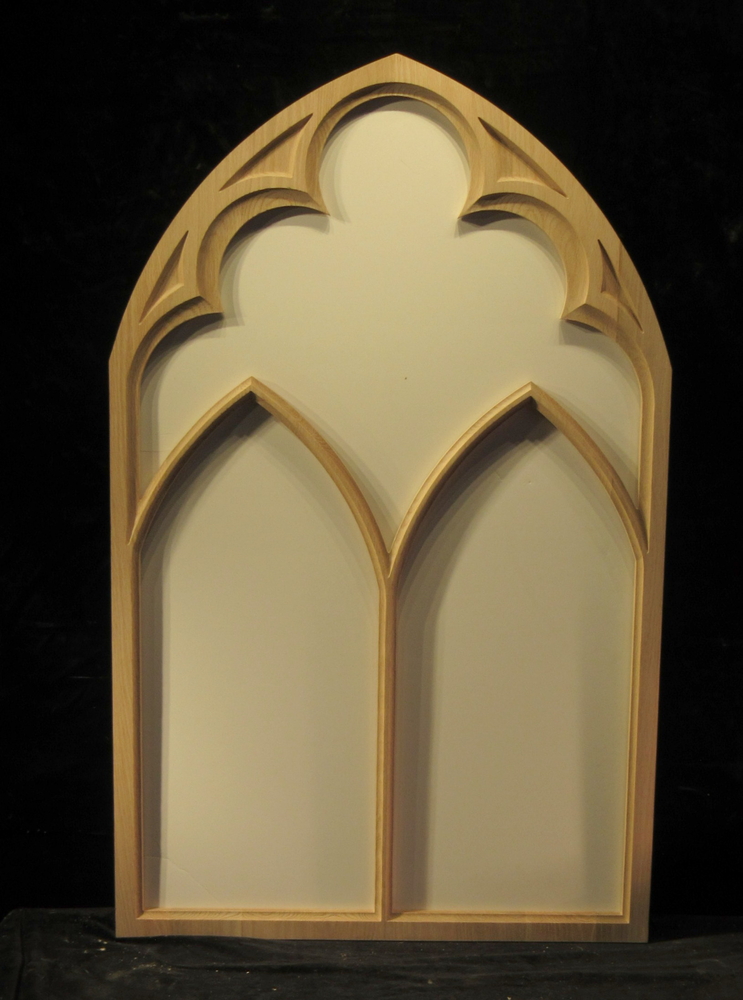 Simple Gothic Arched  Frame - Pierced | Custom Carved Panels