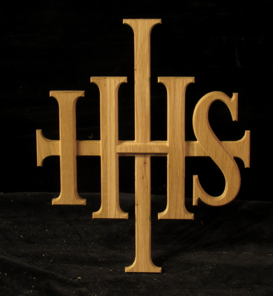 IHS Monogrammed Cross #2 | Church and Religious Themes