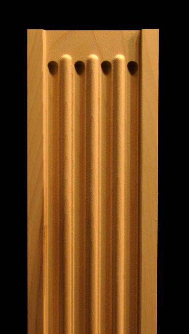 Pilaster - Fluted with Roundovers