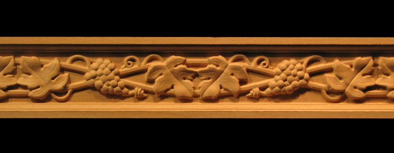 Frieze Moulding - Wine Grapes & Leaves