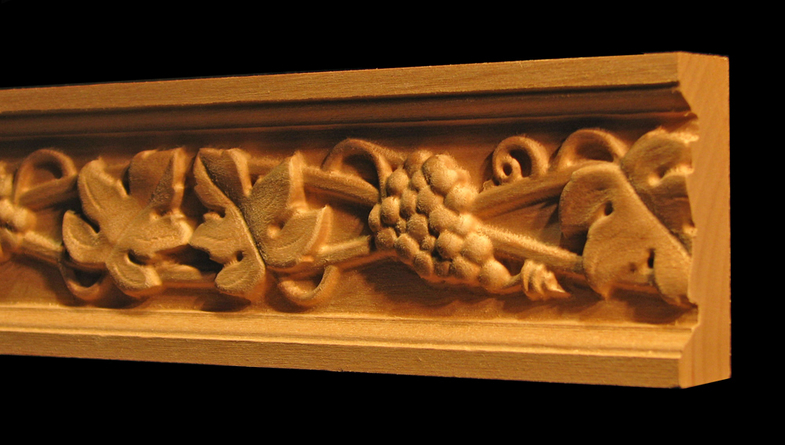 Frieze Moulding - Wine Grapes & Leaves