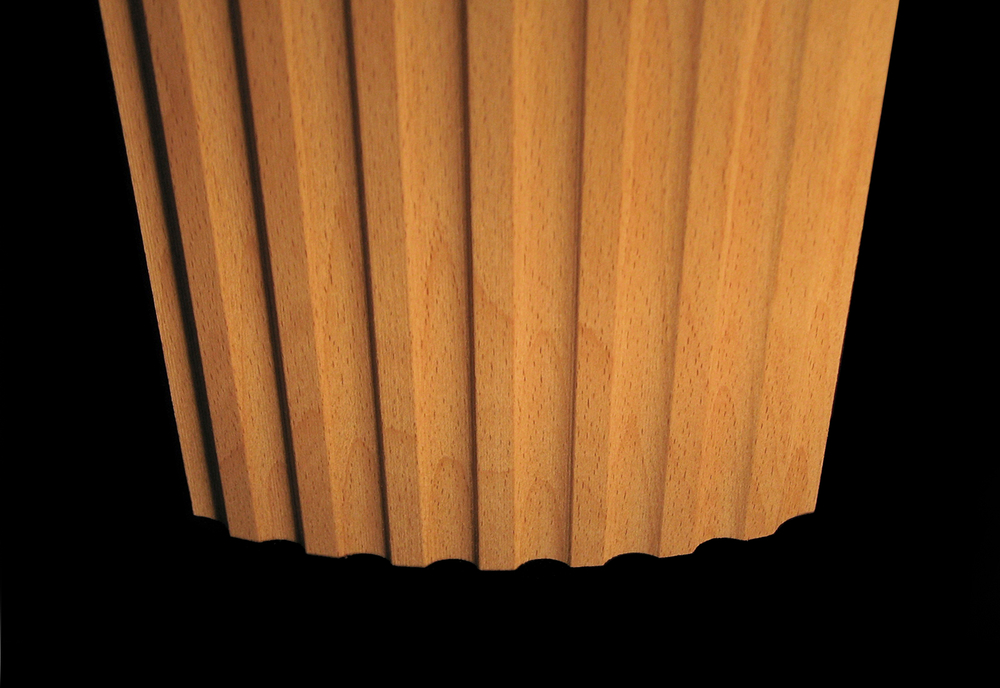 Pilaster - Fluted with Integrated Rosette