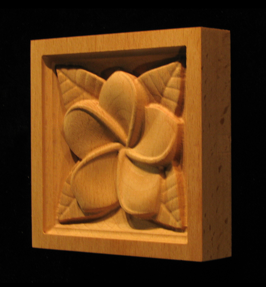 Corner Block - Plumeria Blossom