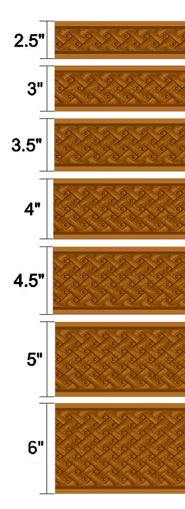 Frieze Moulding - Weave Pattern w Bolts