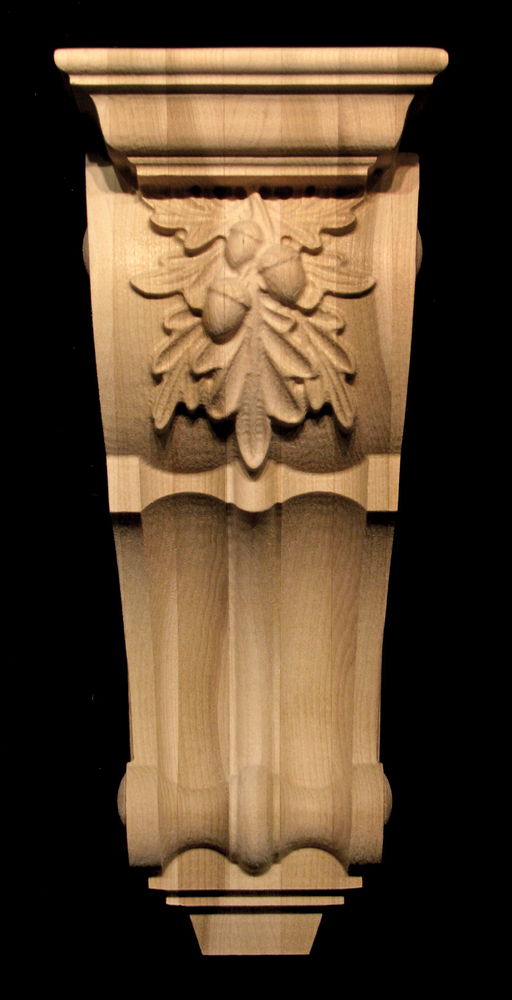 Corbel - Old World Oak Leaves -  5W x 12L x 6D