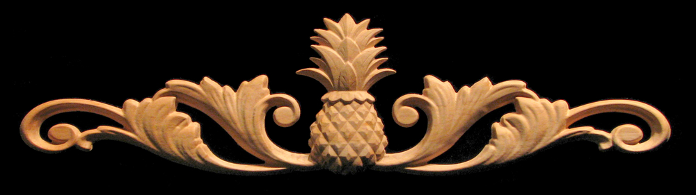 Onlay - Wide - Classic Pineapple with Scrolls Onlay