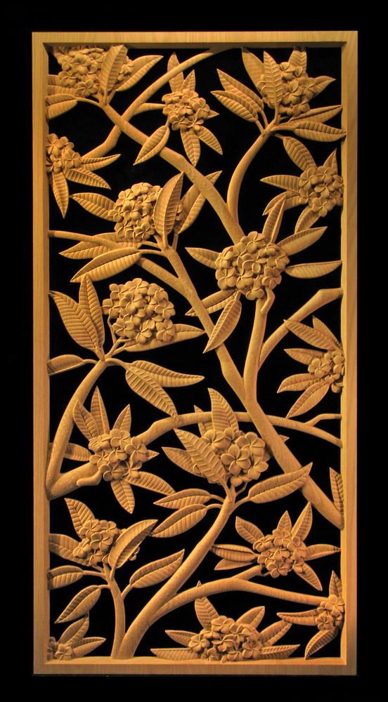 Panel - Plumeria Blossoms