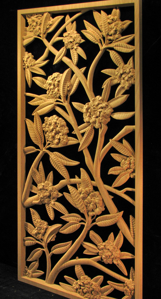 Panel - Plumeria Blossoms