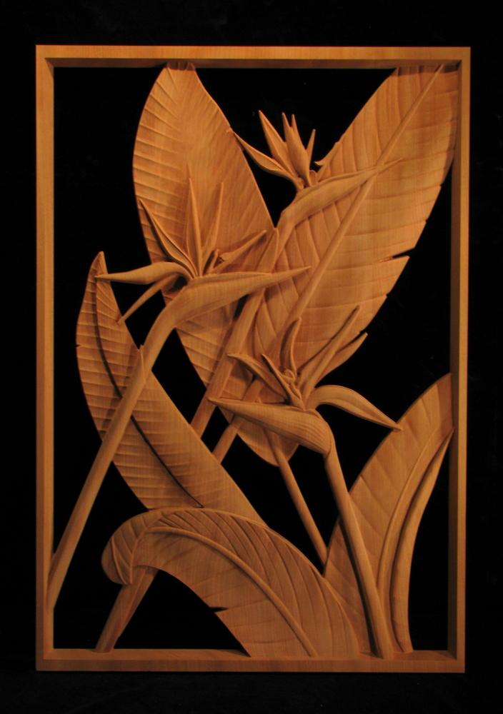 Panel-Bird of Paradise