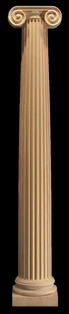Wooden Column (Half and Full Round) - Ionic with Capital