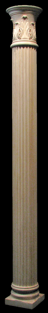 Wooden Column - Full or Half Round - Reeded with Acanthus Capital