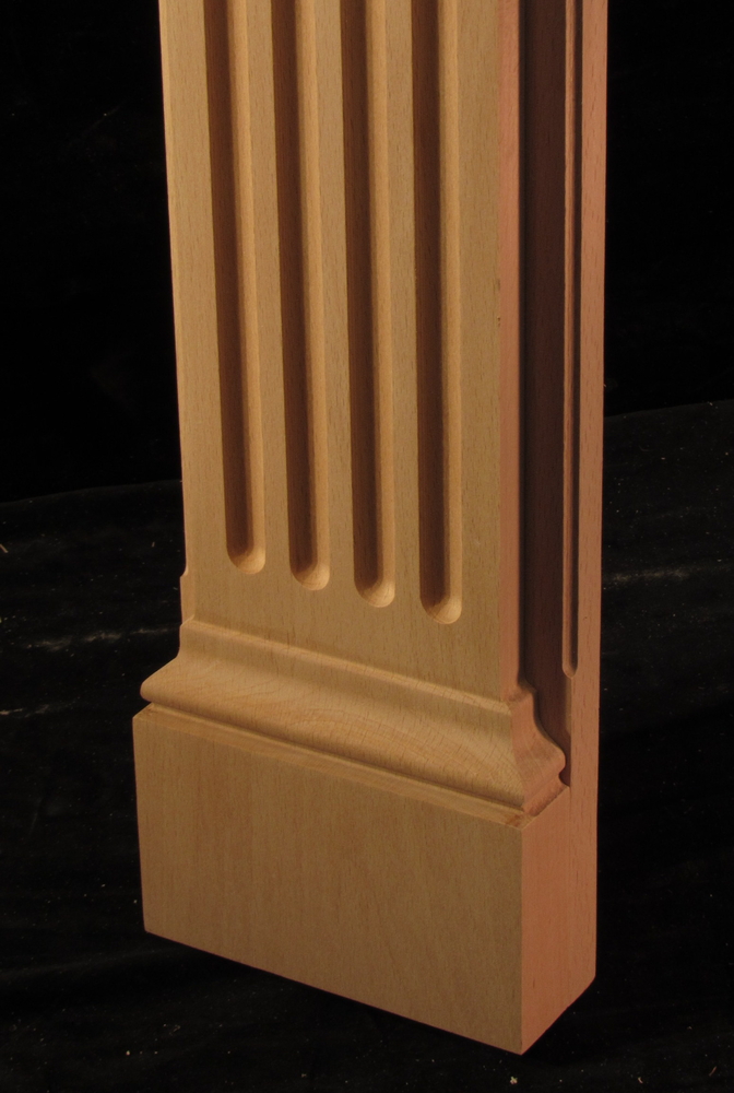 Pilaster - Large Acanthus Corbel w Fluted Body and Base