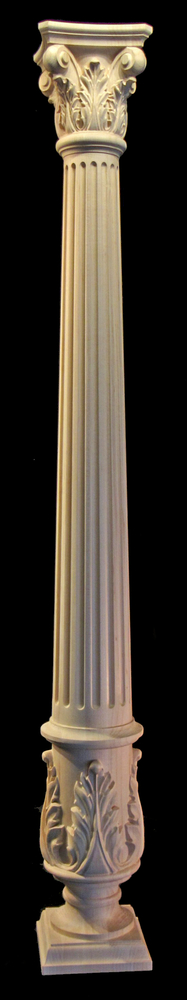 Column - Acanthus Base,  Fluted Body, Corinthian Top - 6