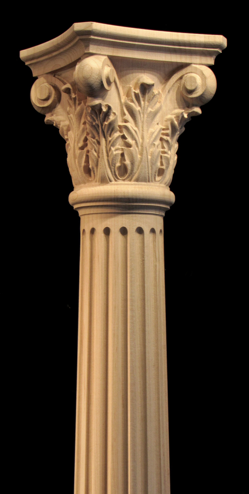 Column - Acanthus Base,  Fluted Body, Corinthian Top - 6