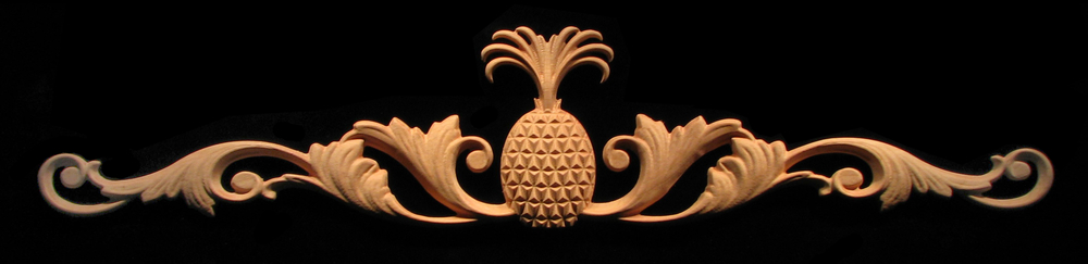 Onlay - Wide - Deco Pineapple w Scrolls