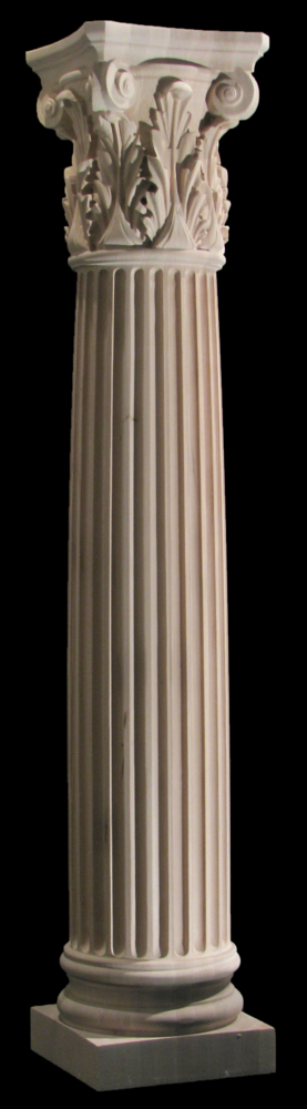 Full Round Column - Corinthian Column w Acanthus Capital | Columns, Legs, Capitals,  Newel Posts and Balusters