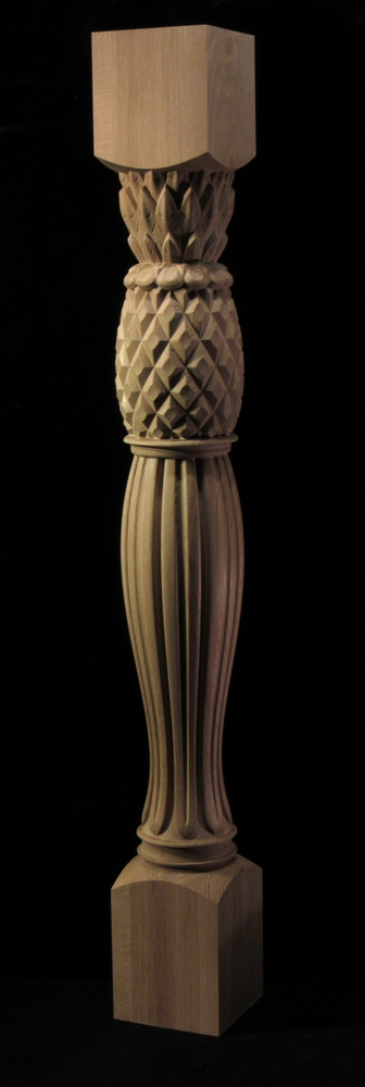 Carved Pineapple Column