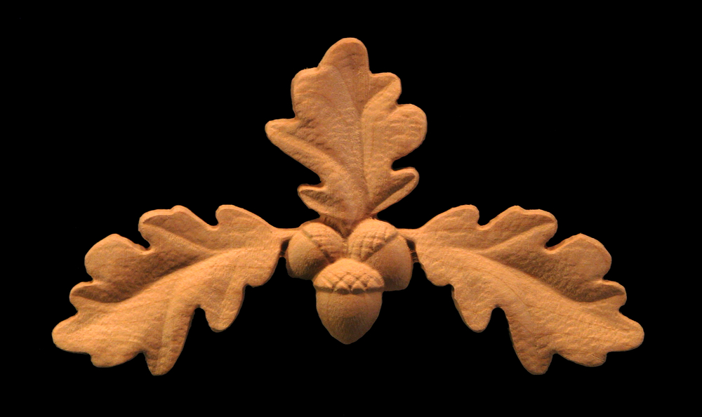 Oak Leaf Carved Onlay