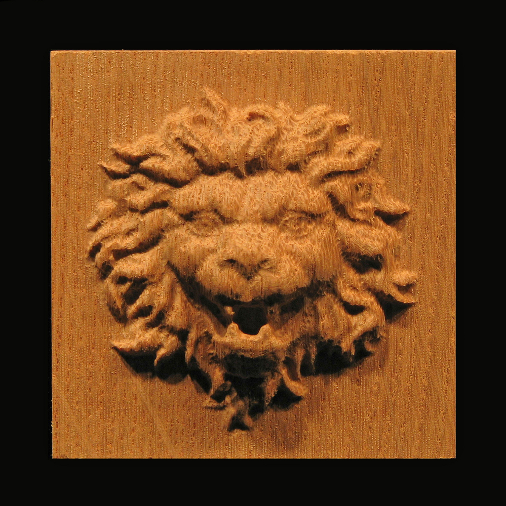 Plaque - Roaring Lion Head
