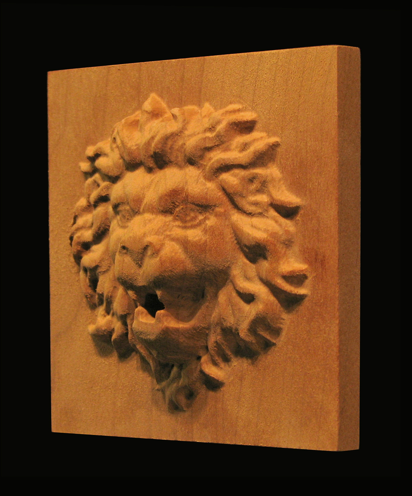 Plaque - Roaring Lion Head