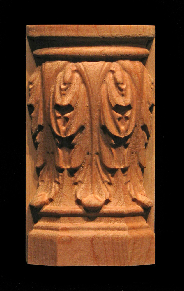 Plinth-Acanthus Rounded with Back Block