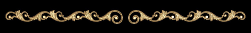 Onlay - Wide - Volutes #1 Expanded - Left and Right Paired Set