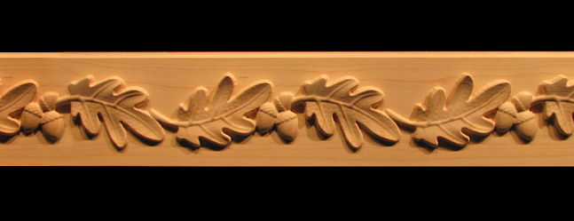 Frieze Onlay - Oak Leaves & Acorns - Onlay