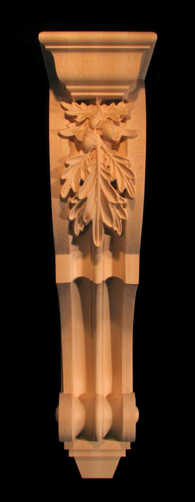 Corbel - Old World Oak Leaves - 5.5W x 23.5L x 10D