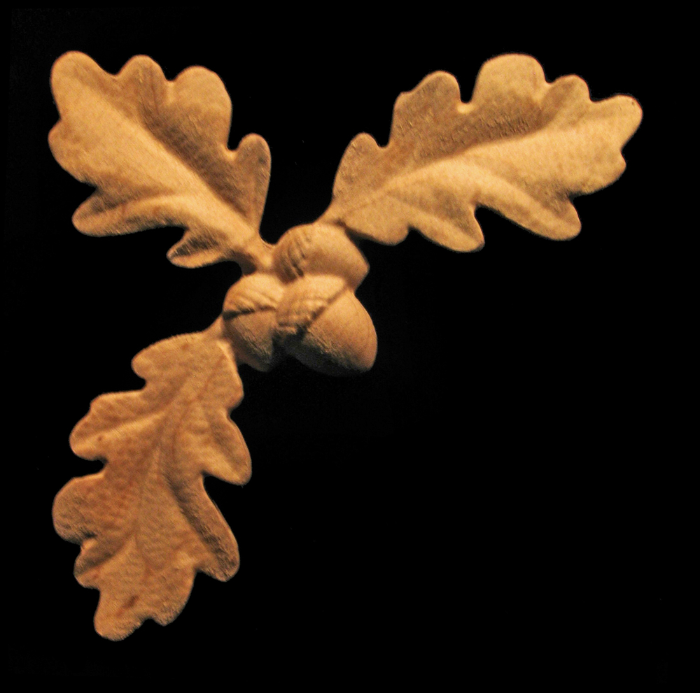 Onlay - Corner , Oak Leaves