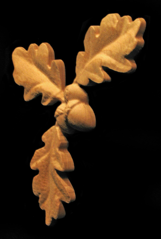 Wood Carving Custom Order - Oak Leaf & Acorns – Williams Ridge Studio