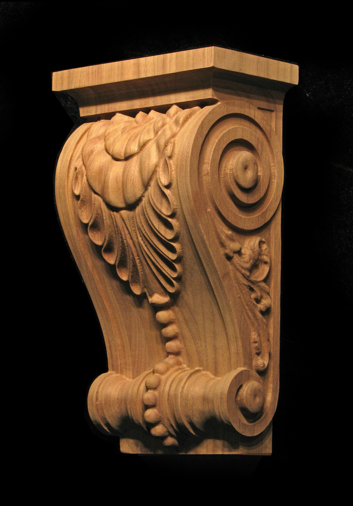 Leaf and Bead Corbel