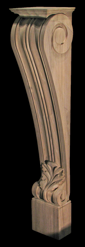 Fireplace Post - Walnut | Columns, Posts,  and Legs