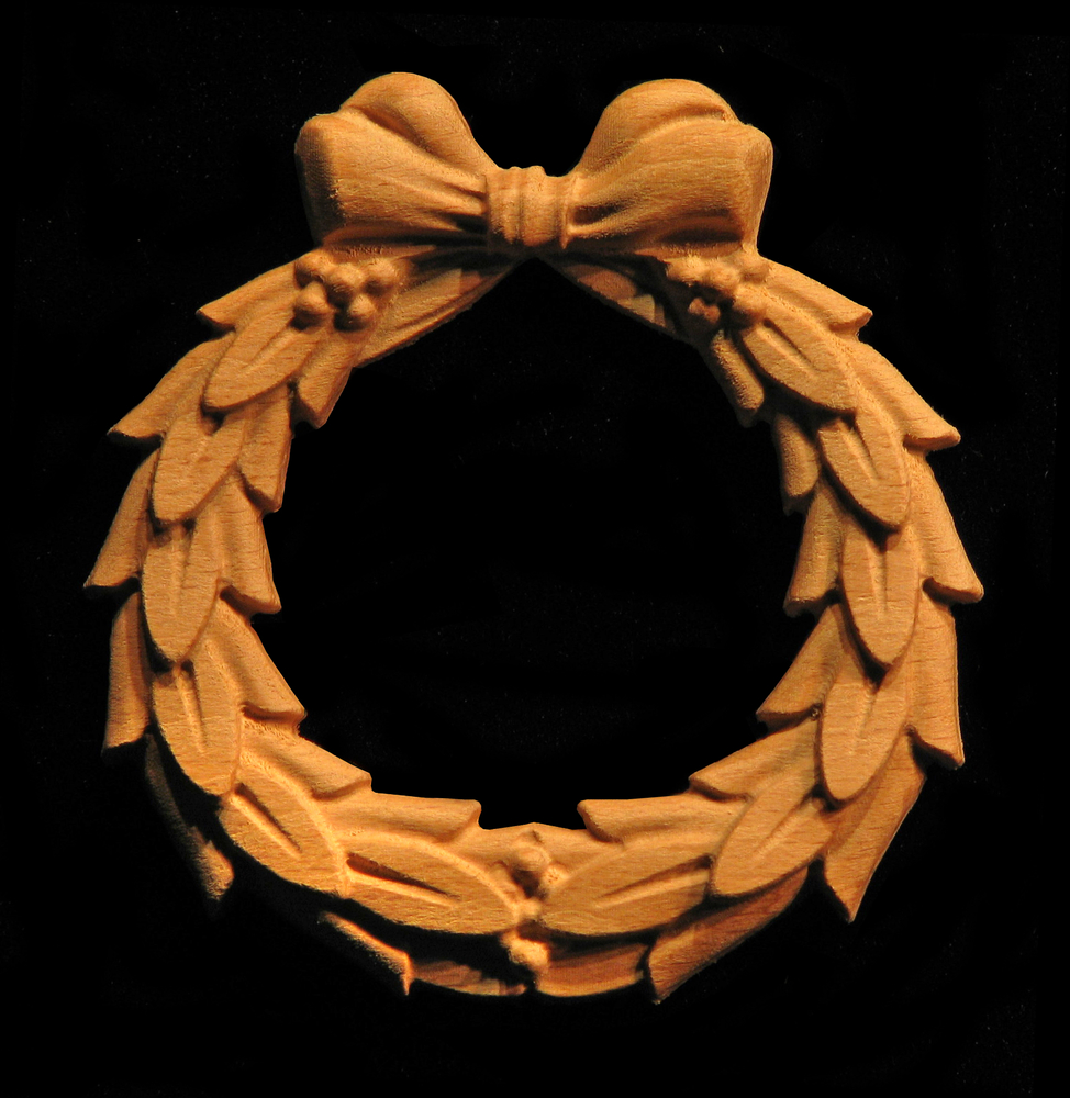 Onlay - Laurel Wreath with Bow