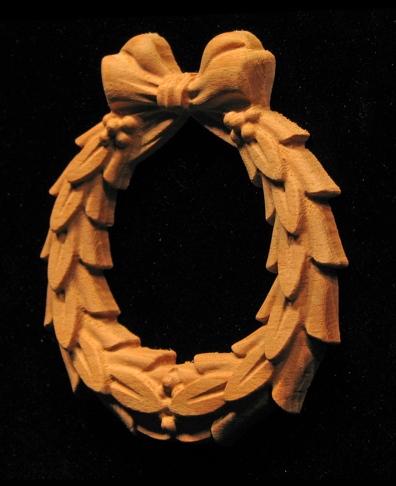 Onlay - Laurel Wreath with Bow