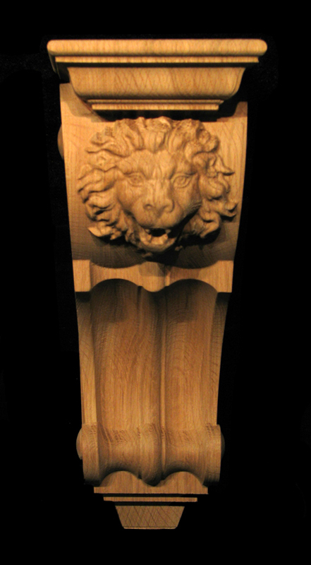 Corbel - Roaring Lion - 5W x 12T x 6D